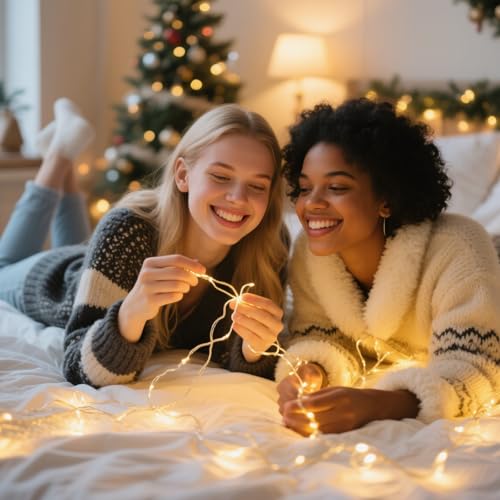 LitHome 8 Pack Warm White Fairy Lights Battery Operated, Each 20 FT 60 LED - color: Warm White, size: 8 Pack