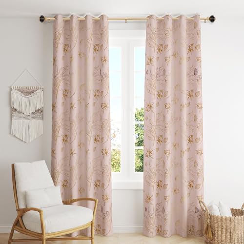 Ceramic Curtain Rods for Windows 18 to 55 Inch 1 Inch Adjustable - color: Gold Black, size: 18"-55"