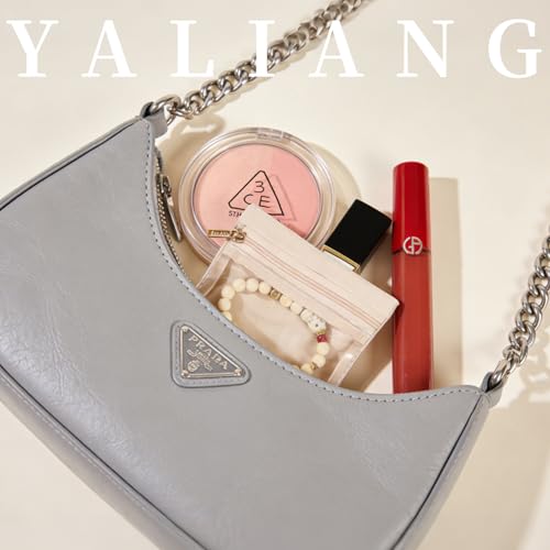 20 Pcs Portable Velvet Jewelry Pouch with Zipper, Clear - color: A.20 PCS