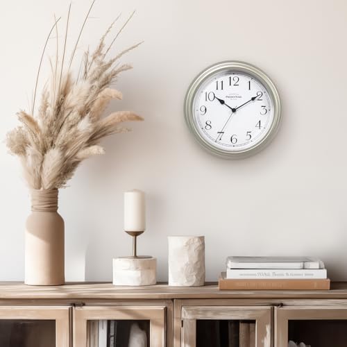 Presentime Chic Home Collection 10" Molly Clock - color: Silver