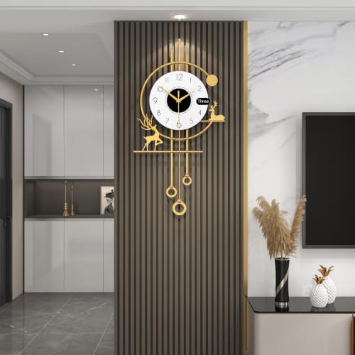 Modern Wall Clocks Battery Operated Silent Clock for Living Room - style: Casual