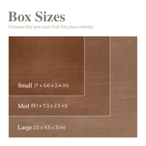 WE Games Old World Wooden Keepsake Box - color: Walnut, size: Small