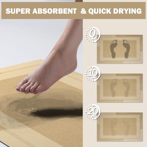 YDKGL Toilet Rugs U Shaped Non Slip Bath Mat Toilet Mats for Bathroom - color: A- Brown, size: 20" x 24" (U-shape)