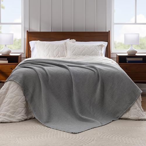 Berkshire 3-Layer Blanket, Ultra Soft Lightweight Blanket with Cotton-Like Feel, All-Season Cozy Bed Cover for Couch or Bed, Machine Washable (90" x 108", Black) - color: Black, size: King (90 in x 108 in)