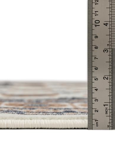 Rugs.com Bokhara Collection Rug – 2x3 Ivory Medium-Pile Rug Perfect for Entryways, Kitchens, Breakfast Nooks, Accent Pieces - color: Ivory, size: 2' x 3'
