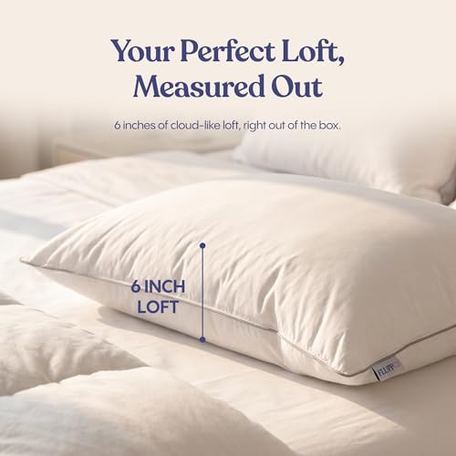 FluffCo Zen Fluff® Down Alternative Bed Pillow - Soft, King Size (1 Pack) - size: King (U.S. Standard)