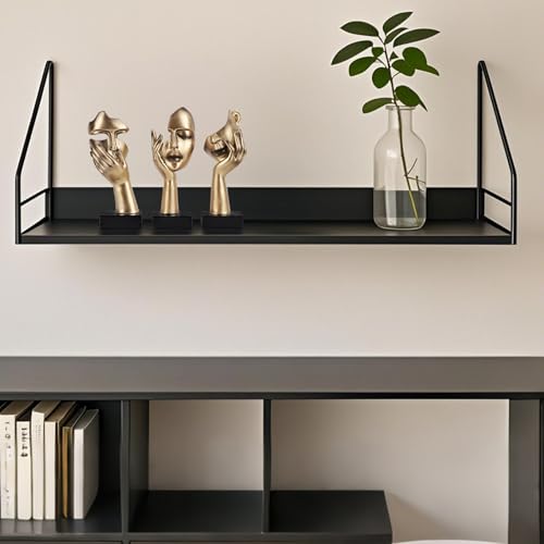 3 Pcs Thinker Small Statue Set - Black Gold Home Decor Abstract Art Figurines for Shelves, Living Room Coffee Table, Office Desktop (3 Pcs Gold, 6") - color: 3 Pcs Gold, size: 6"