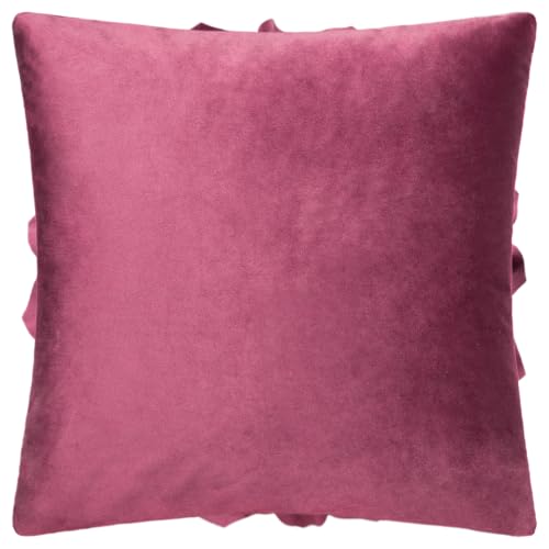 OiseauVoler Decorative 3D Flower Throw Pillow Covers 18x18 Inch Wine Red - color: Wine Red