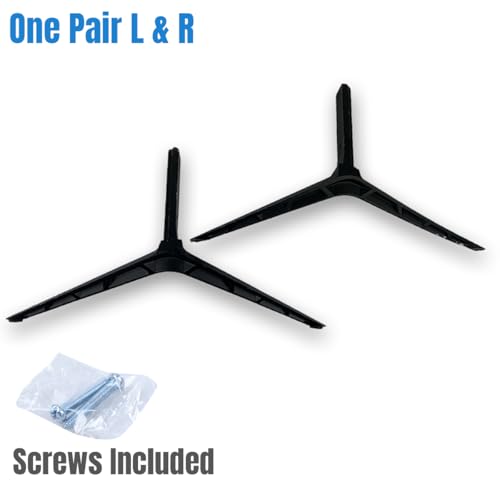 Replacement TV Stand Legs fit for Vizio 70" 75" V755-J04, Compatible with; V705-G3, V755-J04 and 4T-B70CJ1U, Tabletop Pedestal Base Mount with Screws Included, Black