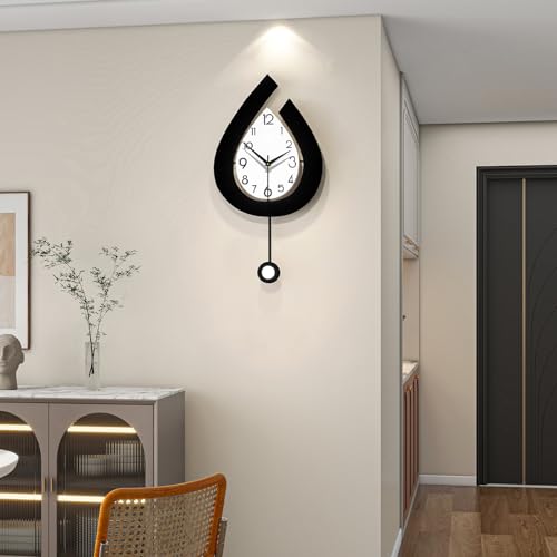 Decorative Wall Clock for Living Room Decor Large Modern Clocks - size: 12*22 inch