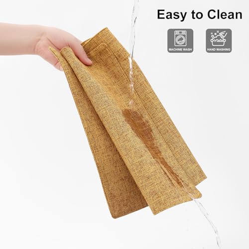Homaxy Cloths Placemats for Dining Table Set of 8, 13" x 19", Amber - color: Amber, size: Placemats Set of 8