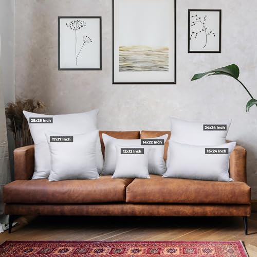Utopia Bedding Throw Pillows, Decorative 12x12 Pillow Inserts, Set of 4 - size: 12x12 Inch