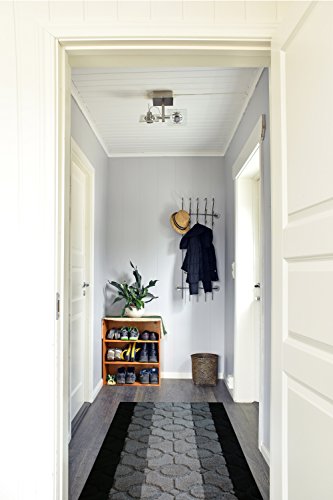 Hallway Runner Rug, 2'7" x 2' Washable Non-Slip Carpet Runner, Custom Size - color: Zigzag-grey, size: 2'7" x 2' (Runner)