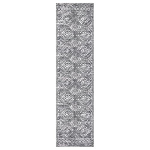 KILOCOCO Hallway Runner 3x12 ft Washable Runner Rug Non Slip, Grey - color: Grey, size: 3' x 12' (Runner)