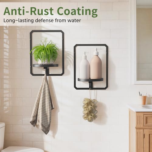 LASZOLA Plant Picture Frame Holder Shelf Wall Window Indoor, 3 Pcs Black - color: Standard Black, size: 3