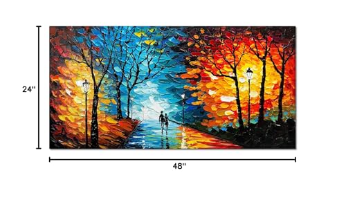 Alenoss Hand Painted Modern Oil Paintings Wall Art - color: AL-B98