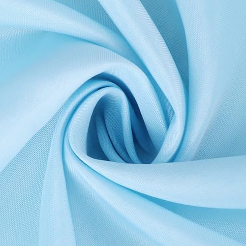FOLINS&HOME 4 Pack Baby Blue Waterproof Table Runner 48 Inches Long - color: Baby Blue, size: 12" x 48" (4 Pcs)