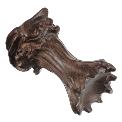 EXCEART Wooden Crystal Ball Stand 3.54 in Wood Base for Globe Sphere Display Round Holder Tray for Ball Vase Fish Tank Home Decor Accent - size: 9X4.5cm