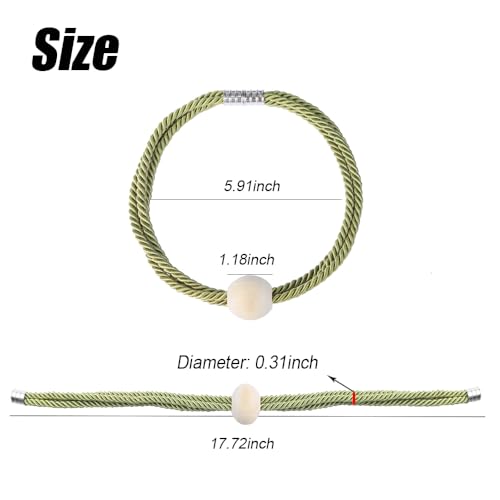 BEL AVENIR Magnetic Curtain Tiebacks, Boho Farmhouse Curtain Tie Backs - color: Green