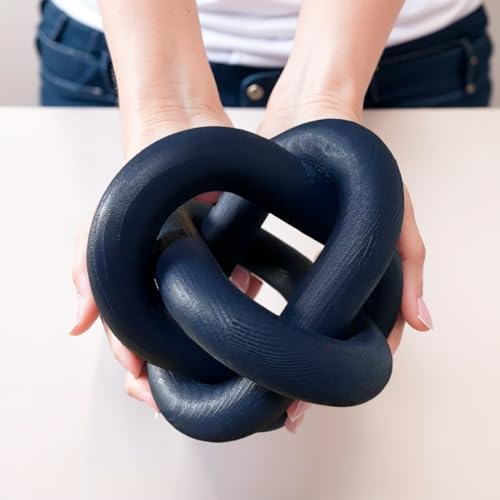Wood Knot Decor -Coffee Table Decor,Navy Blue Decor Shelf Decor - color: Navy Blue