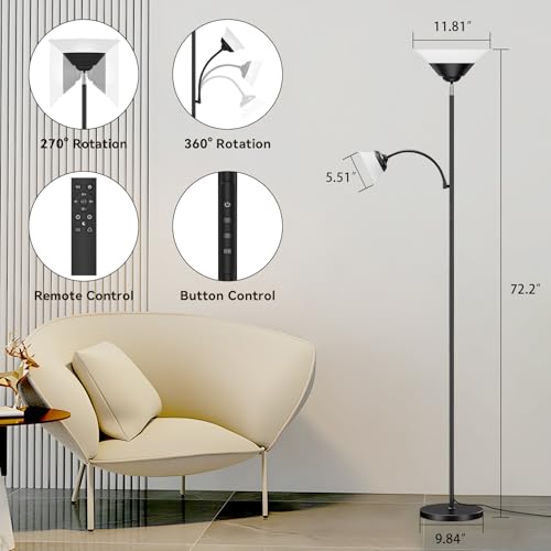 SIBRILLE B0FSZL5WQYSIBRILLE RGB Torchiere Floor Lamp