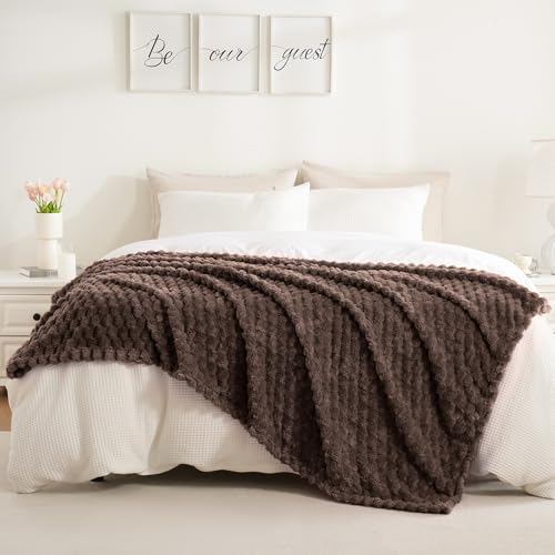 Excervent Big 3D Clouds Stylish Blanket for Kids, 40x50 Inches, Brown - color: Brown-l, size: 40"x50"