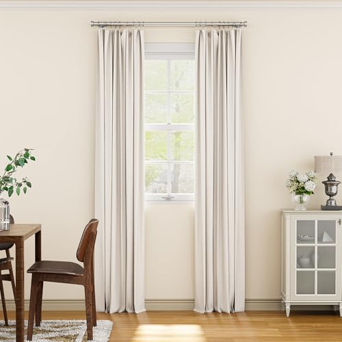 YaFex Heavy Duty Curtain Rods 32-60 Inch, 1 Inch Adjustable Curtain Rod for Windows, Silver Short Window Treatment Rods with Aluminium Finials, Easy Installation - color: Silver, size: 32" to 60"