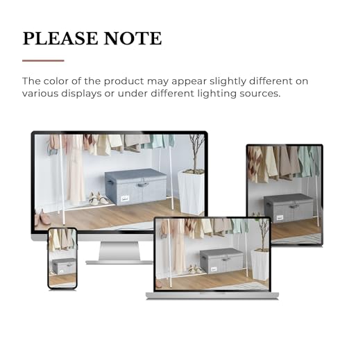 GRANNY SAYS Extra Large Storage Bins with Lids, Closet Bins, Gray - color: Gray, size: Extra Large - 1 Pack