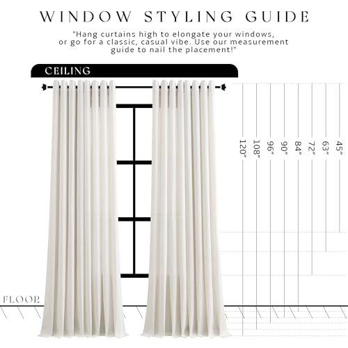 Jowels Natural Linen Grommet Curtains 78 Inch Long 2 Panels for Living Room - color: Natural, size: 40"W x 78"L (Pack of 2)
