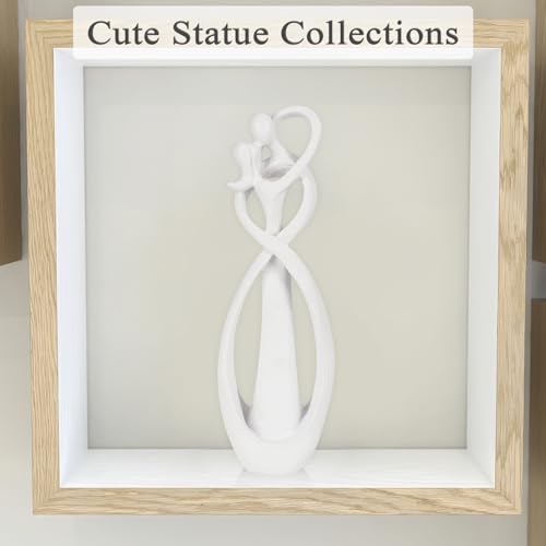 Trycooling Kissing Lovers Statue Abstract Sculpture, White, Small - color: White, size: Small