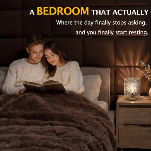 ULAROOM Battery Operated Table Lamp,Cordless Small Accent lamp, Clear - color: Clear-3AA