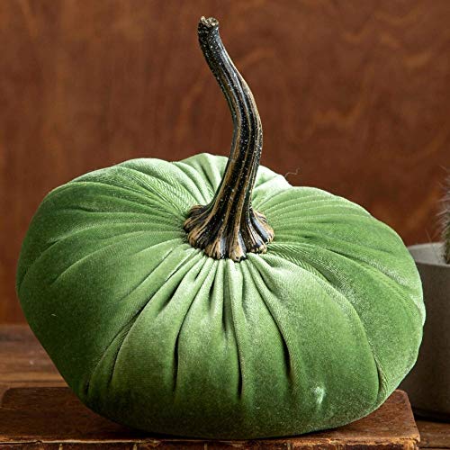 Your Heart's Content Fern 6.25 inch Velvet Pumpkin (Fern) - color: Fern