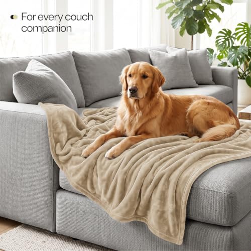 Soft Fleece Blanket for Bed King Size Camel (90x102 Inch) - color: Camel, size: King (90x102 Inch)