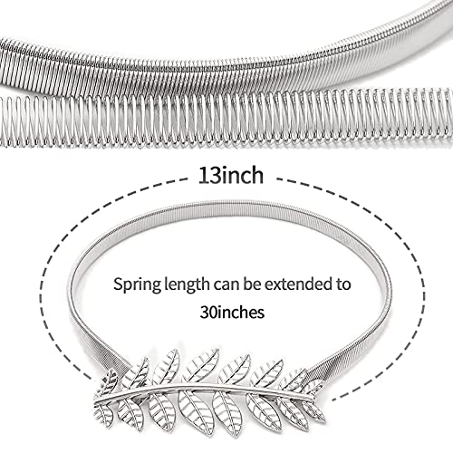 6Pack Curtain Tiebacks Aluminum Alloy Spring Design Curtain Holdback Leaf Carving Design Curtain Ties for Drapes Curtain Ties Backs Curtain Modern Style Curtain Holdback Decor(Sliver Leaf) - color: Sliver Leaf