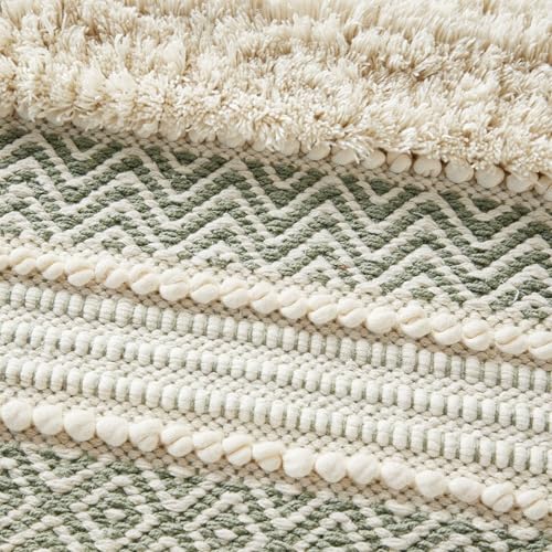 Ink+Ivy Asher Non-Slip Bath Rug Absorbent Quick Dry, 22 x 58, Sage Green - color: Sage Green, size: 1'10" x 4'10" (Rectangular)