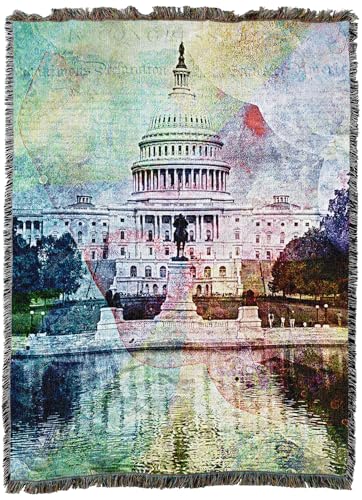 Pure Country Weavers Town 250 Blanket - Gift America 250th Anniversary Tapestry Throw Woven from Cotton - Made in The USA (50x60) - color: The State, size: 72x54