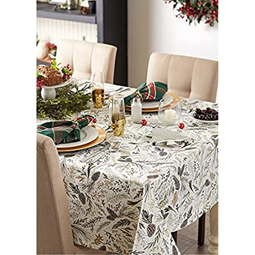 Pre de Provence French Stripe Dining Table Collection Farmhouse Style Table Runner, 14x108 Inches, Balsam Green - color: Balsam Green, size: 14x108 Inches (Pack of 1)