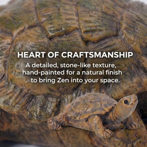 2-Pack Mini Turtle Figurines, Outdoor Resin Garden Statues