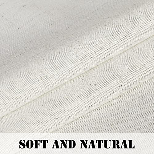 H.VERSAILTEX Heathered Natural - color: Heathered Natural, size: 52"W x 84"L (Pack of 2)