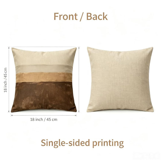 Linen Throw Pillow Covers Set of 2, 18x18in Stripe - color: A20001, size: 18" x 18" (Pack of 2)