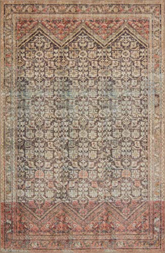 Loloi Loren Charcoal/Multi 2'-6" x 7'-6" Runner Rug - color: Charcoal / Multi, size: 2'6" x 7'6" (Rectangular)