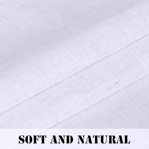 H.VERSAILTEX Bright White, 52 inch W X 63 inch L - color: Bright White, size: 52"W x 63"L (Pack of 2)