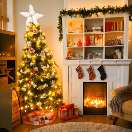 JMEXSUSS 500 LED Christmas Lights Outdoor, 8 Modes Christmas Tree Lights - color: Warm White, size: 500 LED