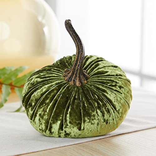 Your Heart's Content Luxe Clover 6.25 inch Velvet Pumpkin (Luxe Clover) - color: Luxe Clover