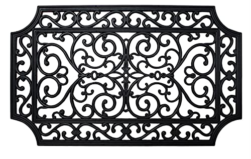 DII High Traffic All-Weather Rubber Doormat, 18x30, French Quarter - color: French Quarter, size: 1'6" x 2'6" (Rectangular)