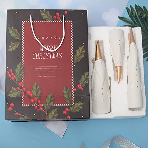 Santa Claus Figurine Christmas Reindeer/Christmas Table Decoration Santa Claus Set with Gift Bag (3 Pieces in Set)