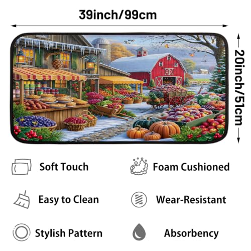 Autumn Kitchen Rug Non-Slip Indoor Carpet Absorbent Welcome Mat - color: B:b-15