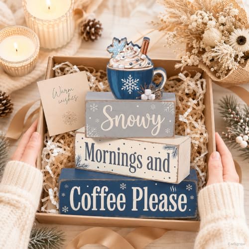 Christmas Decorations Indoor, Christmas Snowflake Coffee Home Decor - style: Snowflake Coffee