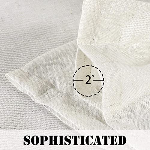 H.VERSAILTEX Heathered Natural - color: Heathered Natural, size: 52"W x 96"L (Pack of 2)