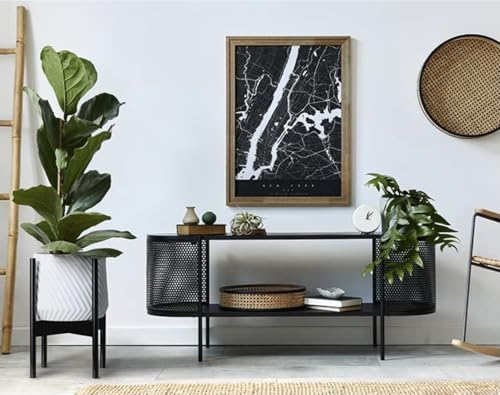 Fox & Fern Mid Century Plant Stands for Indoor Planters, Bamboo, 11.8 Inch - color: Chocolate Brown, size: 11.8 Inch